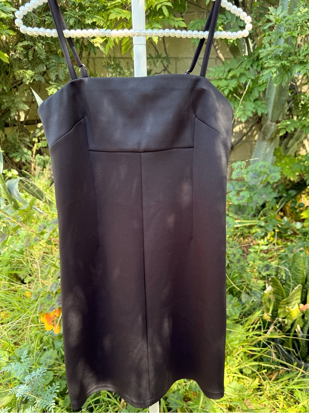 Black Mini Dress with Thin Straps